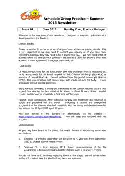 Armadale Group Practice &ndash; Spring 2011 Newsletter