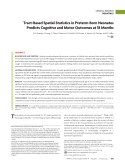 Tract-Based Spatial Statistics in Preterm