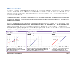 3.4 Systems of Equations