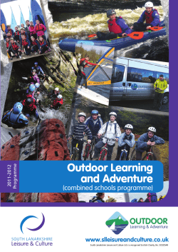 Outdoor Learning and Adventure - South Lanarkshire Leisure and