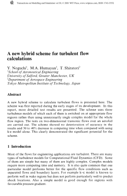 A new hybrid scheme for turbulent flow calculations