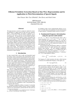 Efficient Periodicity Extraction Based on Sine-Wave