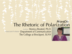 The Rhetoric of Polarization