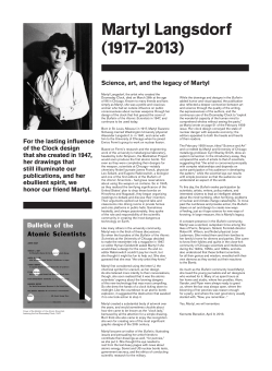 Martyl Langsdorf (1917&ndash;2013) - Bulletin of the Atomic Scientists