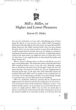 Mill v. Miller, or Higher and Lower Pleasures