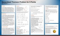 Generalized Thomson Problem for 5 points