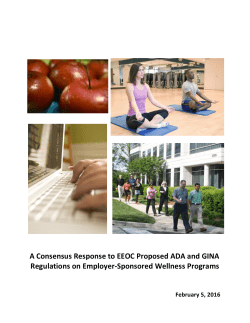 A Consensus Response to EEOC Proposed Regulations