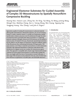 Engineered Elastomer Substrates for Guided Assembly of Complex