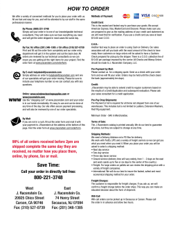 HOW TO ORDER Save Time: 800-221-3748