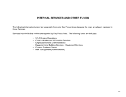 internal services and other funds