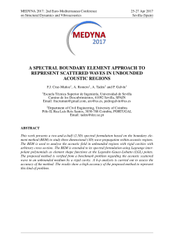 A spectral boundary element approach to represent scattered waves