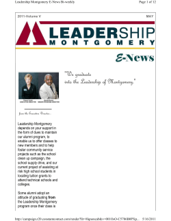 The IPSMS hosts Leadership Montgomery!