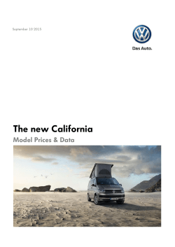The new California - Volkswagen Commercial Vehicles