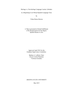 Heritage vs. Non-heritage Language Learner Attitudes in a