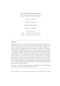 Generating Segmented Meshes from Textured Color Images