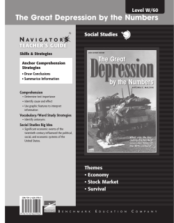 The Great Depression by the Numbers