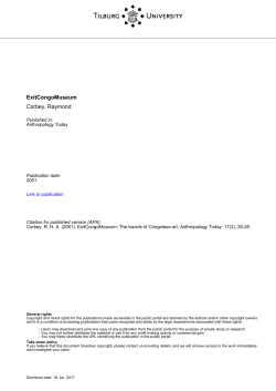 ExitCongoMuseum - Research portal