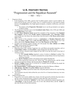 Chapter-29 Progressivism and Repub Roosevelt