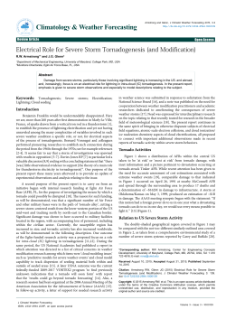 Electrical Role for Severe Storm Tornadogenesis (and Modification)