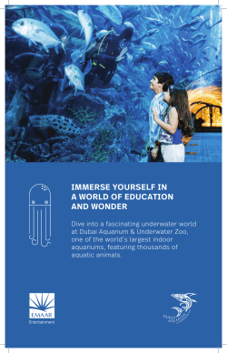 Brochure - Dubai Aquarium and Underwater Zoo