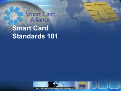 Smart Card Standards 101 - Secure Technology Alliance