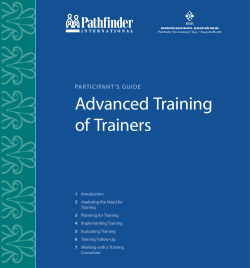 Participant`s Guide - Pathfinder International