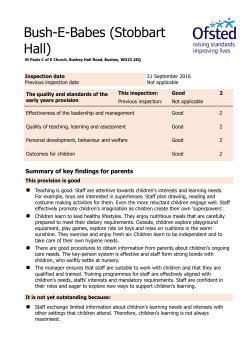 pdf Early Years Register inspection report