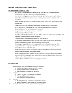 PRACTICAL BUSINESS MATH APPLICATIONS