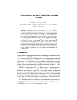 Feature-discovering Approximate Value Iteration Methods