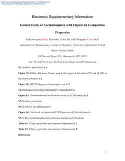 The Ionizable forms of Paracetamol with layer like structure