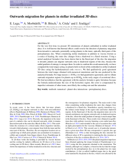 Outwards migration for planets in stellar irradiated 3D discs