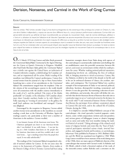 Derision, Nonsense, and Carnival in the Work of Greg
