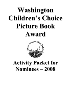 2008 Activity Packet - Washington Library Association