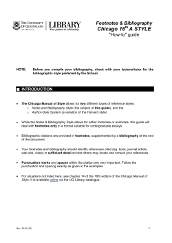 "How To" Guide - UQ Library