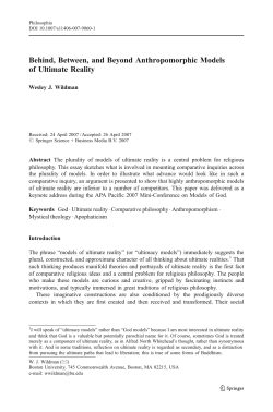 Behind, Between, and Beyond Anthropomorphic Models