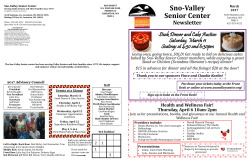 March 2017 Newsletter - Sno