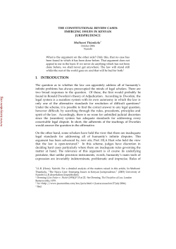 the constitutional review cases: emerging issues in