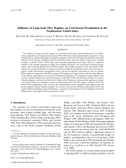 Influence of Large-Scale Flow Regimes on Cool