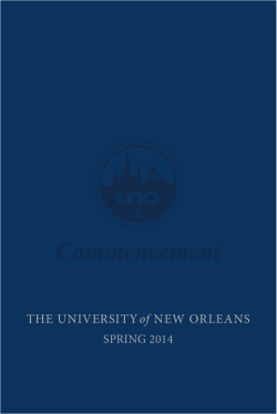 Commencement - University of New Orleans