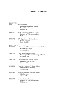 DAVID L. NIXON, PhD - University of Wisconsin Colleges