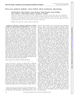 First-year medical students` na&iuml;ve beliefs about