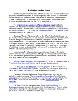 Intellectual Freedom