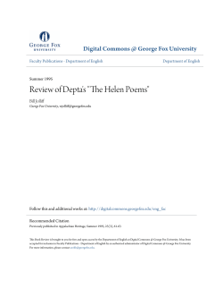 Review of Depta`s "The Helen Poems"