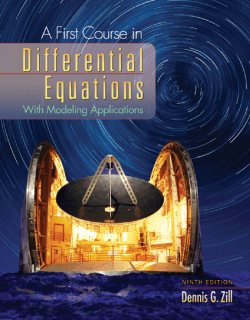 A First Course in Differential Equations (Institutional)