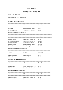 GTFA Meet #2 Saturday 22nd, January 2011