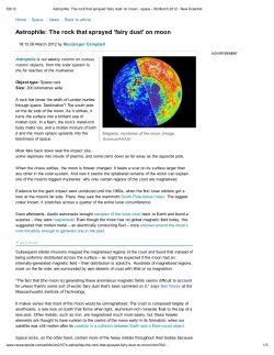 The rock that sprayed `fairy dust`