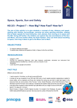 Project 7 &ndash; How Big? How Fast? How far?