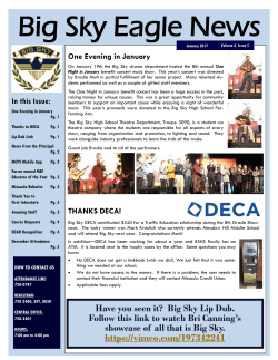 Big Sky Eagle News - Missoula County Public Schools