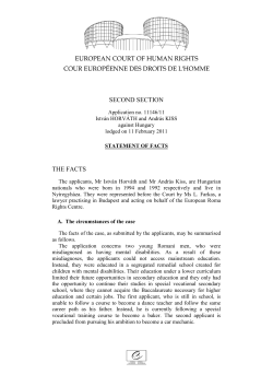 second section the facts