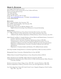 mary l. dudziak - Emory Law